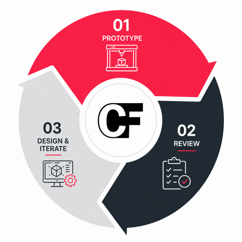 Rapid Prototyping Process followed at CAD Forge